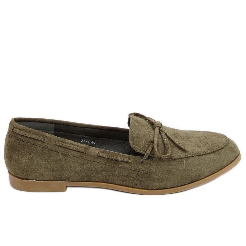 Zelené klasické dámské mokasíny 3394 Green zelená