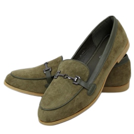 Zelené dámské mokasíny 8742 Green zelený