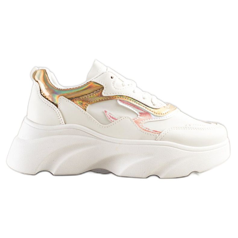 SHELOVET Módní tenisky bílý