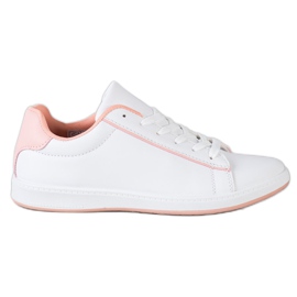 SHELOVET Nízké tenisky s eko kůží bílý SHELOVET Nízké tenisky s eko kůží bílý