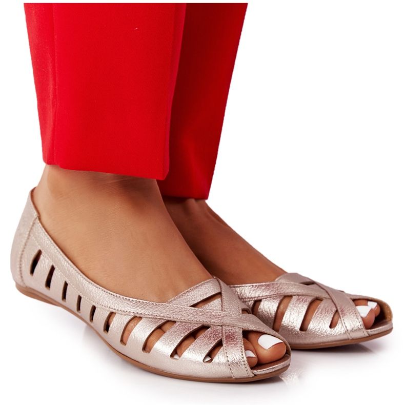 Kožené Maciejka Golden Ballerinas 04506-25 zlatý Kožené Maciejka Golden Ballerinas 04506-25 zlatý