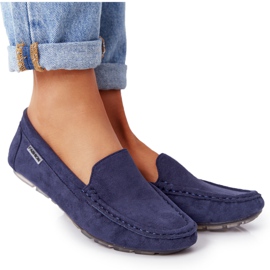 PH1 Dámské semišové mokasíny Navy Blue San Marino námořnická modř