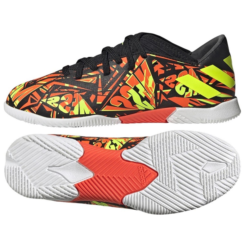 Kopačky Adidas Nemeziz Messi.3 In Jr FW7313 vícebarevný oranžový Kopačky Adidas Nemeziz Messi.3 In Jr FW7313 vícebarevný oranžový