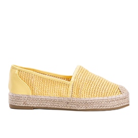 Carly žlutě tkané espadrilky žlutá