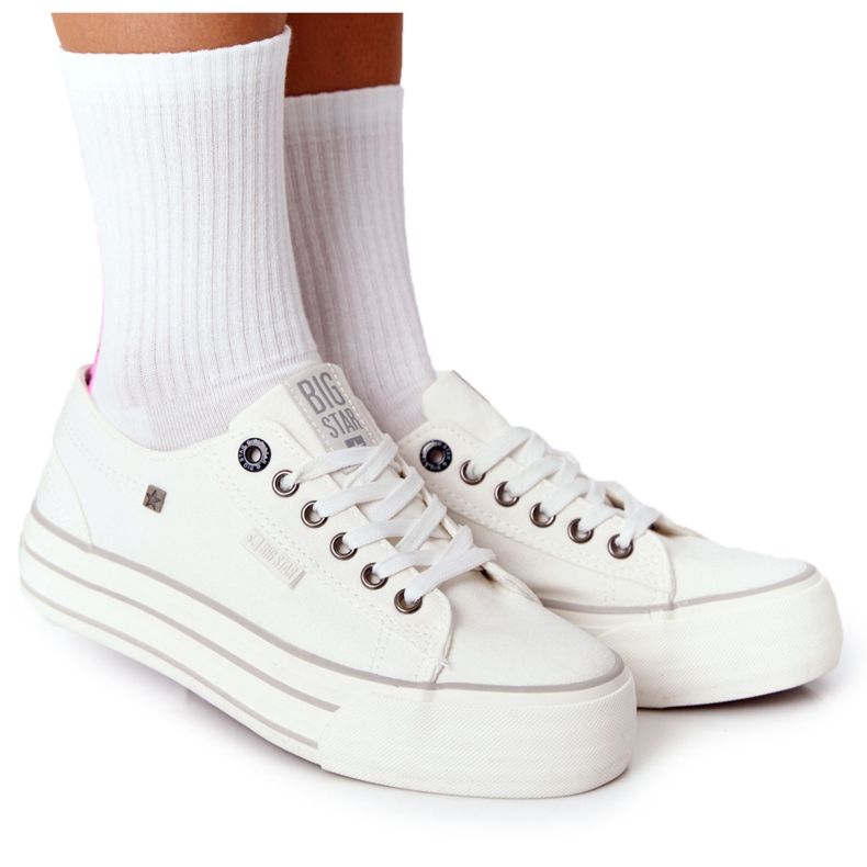 Dámské tenisky na platformě Big Star HH274052 White bílý