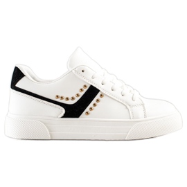 SHELOVET Ležérní bílé sportovní boty bílý SHELOVET Ležérní bílé sportovní boty bílý