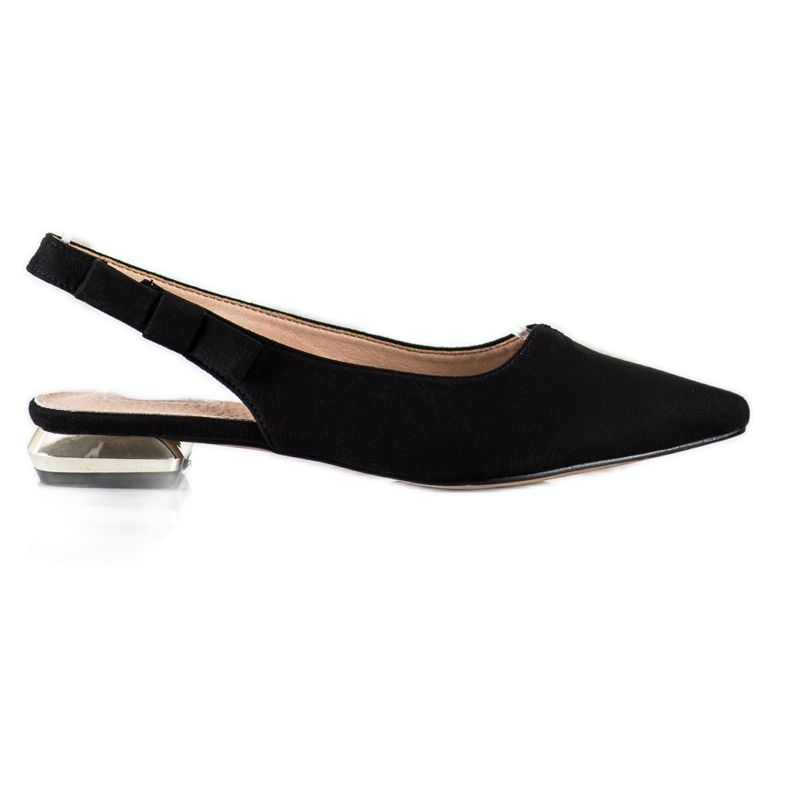 Filippo Černé sandály s otevřenou patou černá