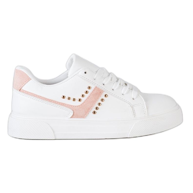 SHELOVET Ležérní bílé sportovní boty bílý