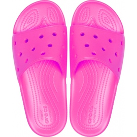 Dámské pantofle Crocs Classic Slide růžové 206121 6QQ růžový Dámské pantofle Crocs Classic Slide růžové 206121 6QQ růžový