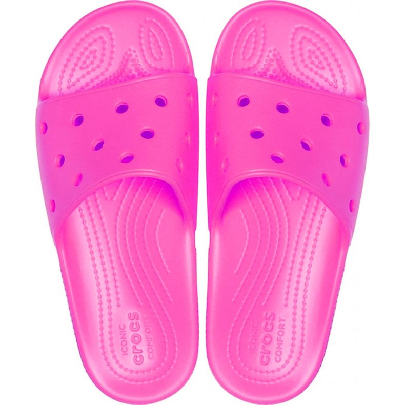 Dámské pantofle Crocs Classic Slide růžové 206121 6QQ růžový