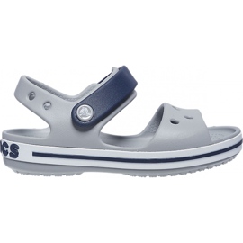 Dětské sandály Crocs Crosband Sandal Kids šedo-námořnická modrá 12856 01U námořnická modř šedá