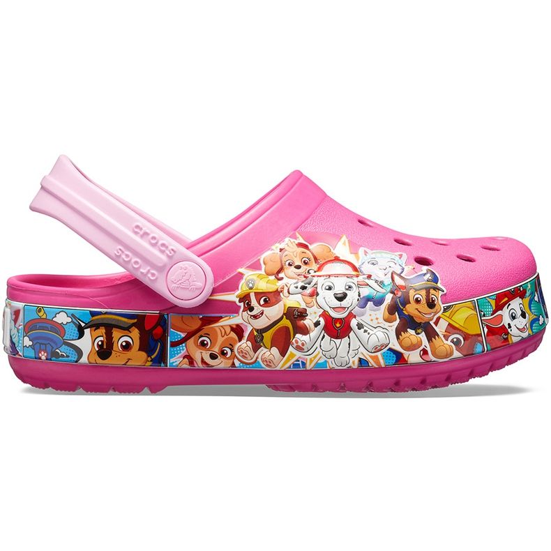 Crocs pro děti Fl Paw Patrol Band Clog růžová 205509 670 růžový