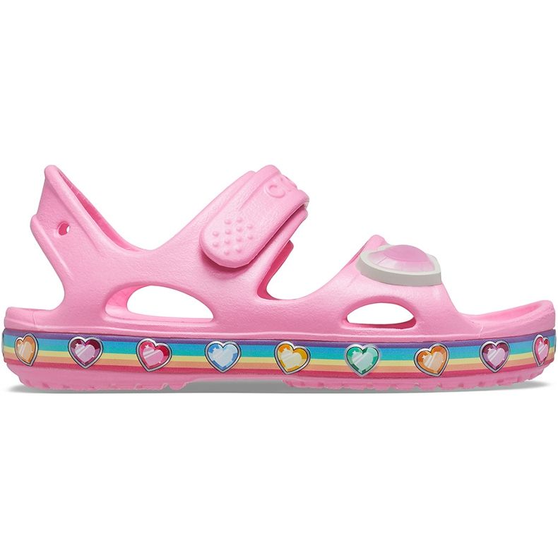 Dětské sandály Crocs Fun Lab Rainbow růžové 206795 669 růžový