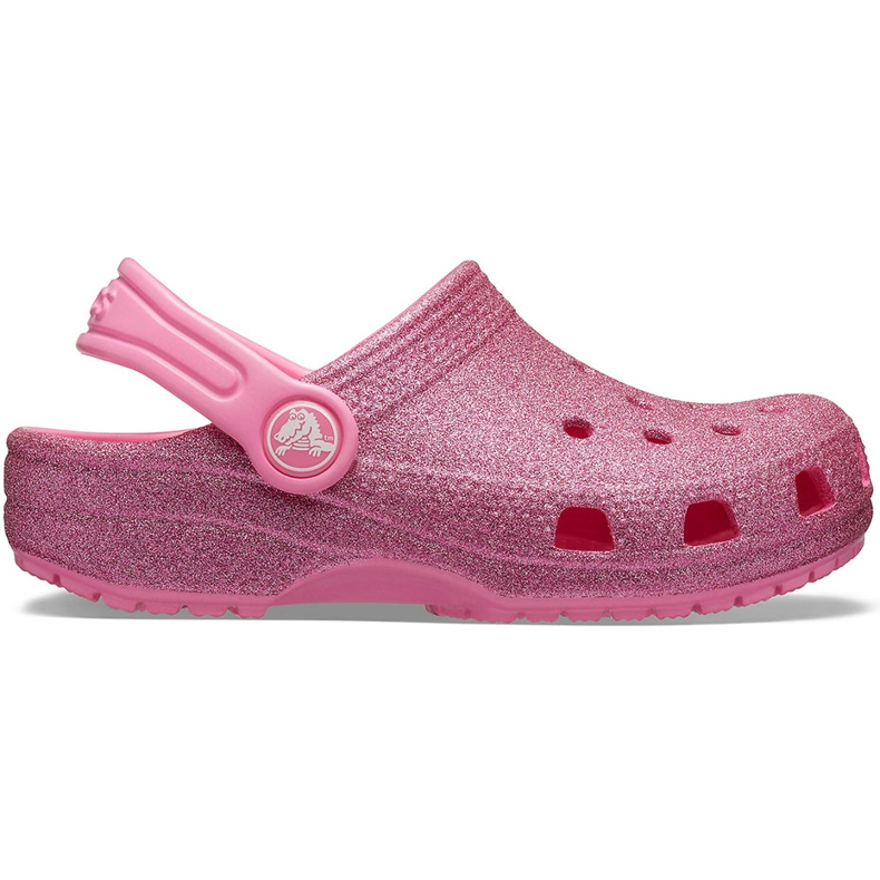 Crocs dětské Classic Glitter Clog růžové 205441 669 růžový
