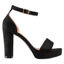 Weide Černé Sandály Na Tyči černý