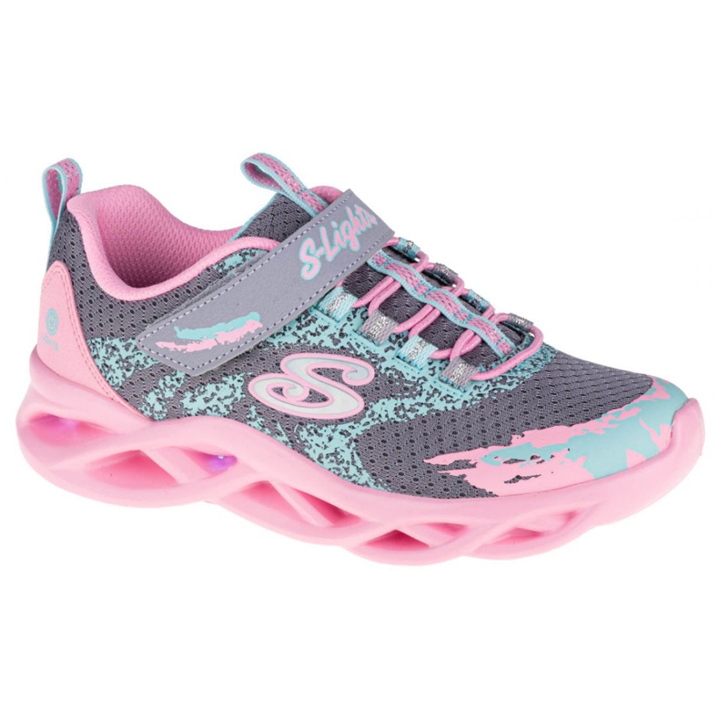 Boty Skechers Twisty Brights W 302301L-GYPK růžový šedá