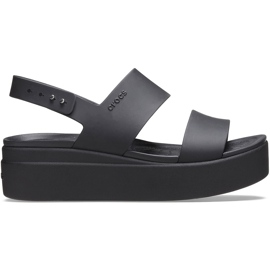 Dámské sandály Crocs Brooklyn Low Wedge černé 206453060 černý