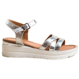 Seastar Sandály Na Platformě stříbro