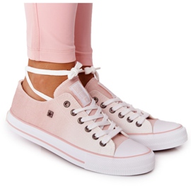 Dámské tenisky Big Star HH274127 Ombre Pink bílý růžový Dámské tenisky Big Star HH274127 Ombre Pink bílý růžový