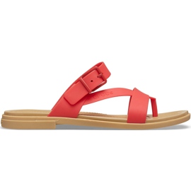 Dámské pantofle Crocs Tulum Toe Post červené 206108 8C1 červený