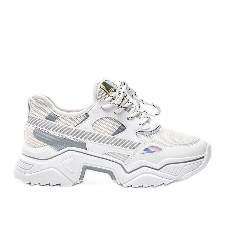 Bílé tenisky na silné podrážce Leanna bílý