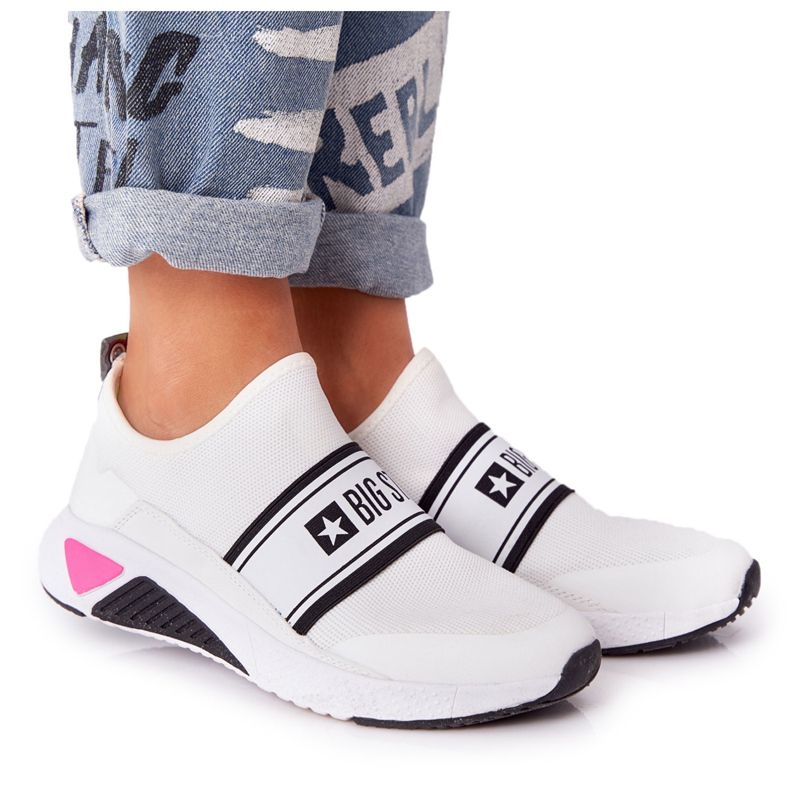 Sportovní obuv Nazouvací paměťová pěna Big Star HH274538 bílá bílý