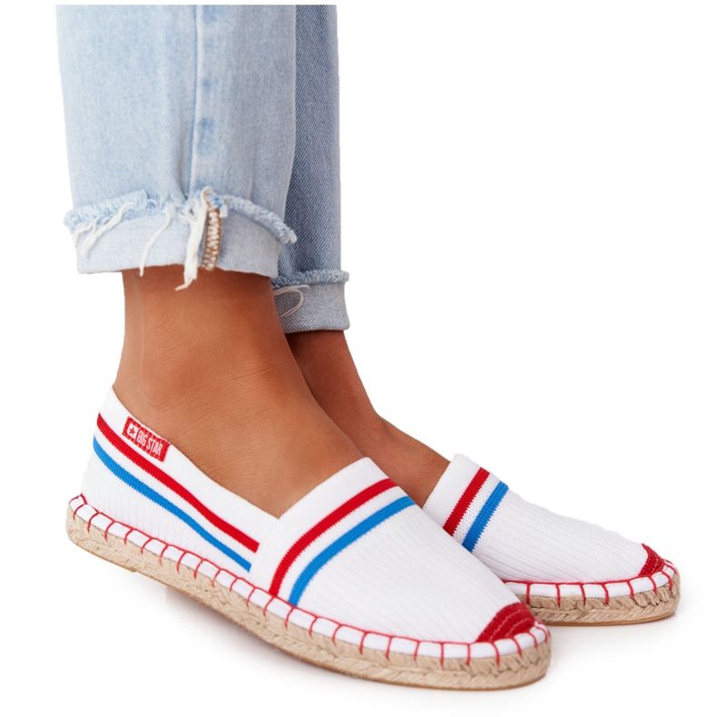 Tommy Big Star Espadrilles HH274486 White bílý červené modrý