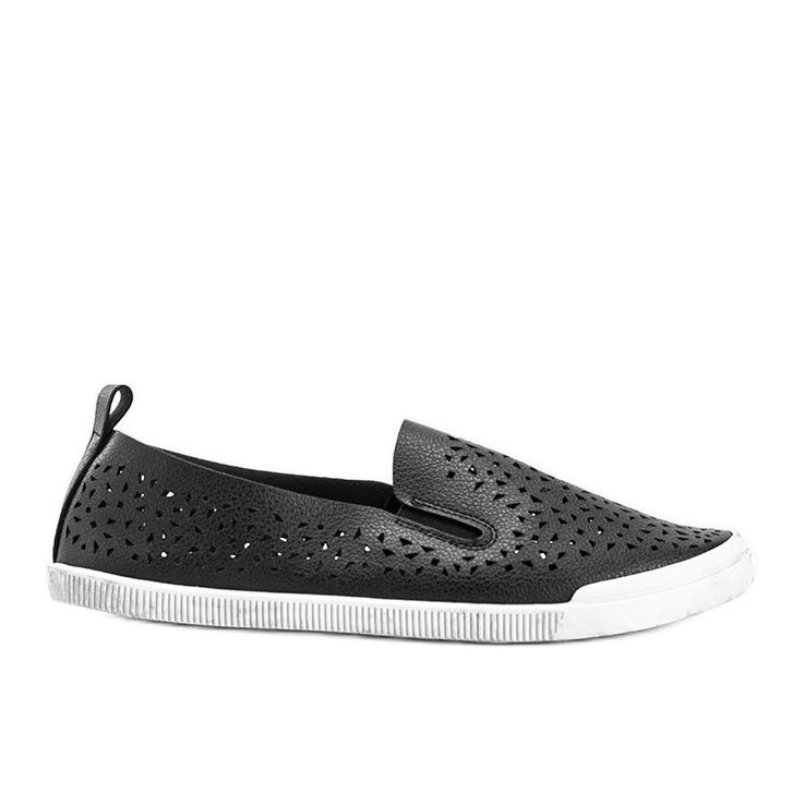 Černé prolamované tenisky Maegan černá Černé prolamované tenisky Maegan černá