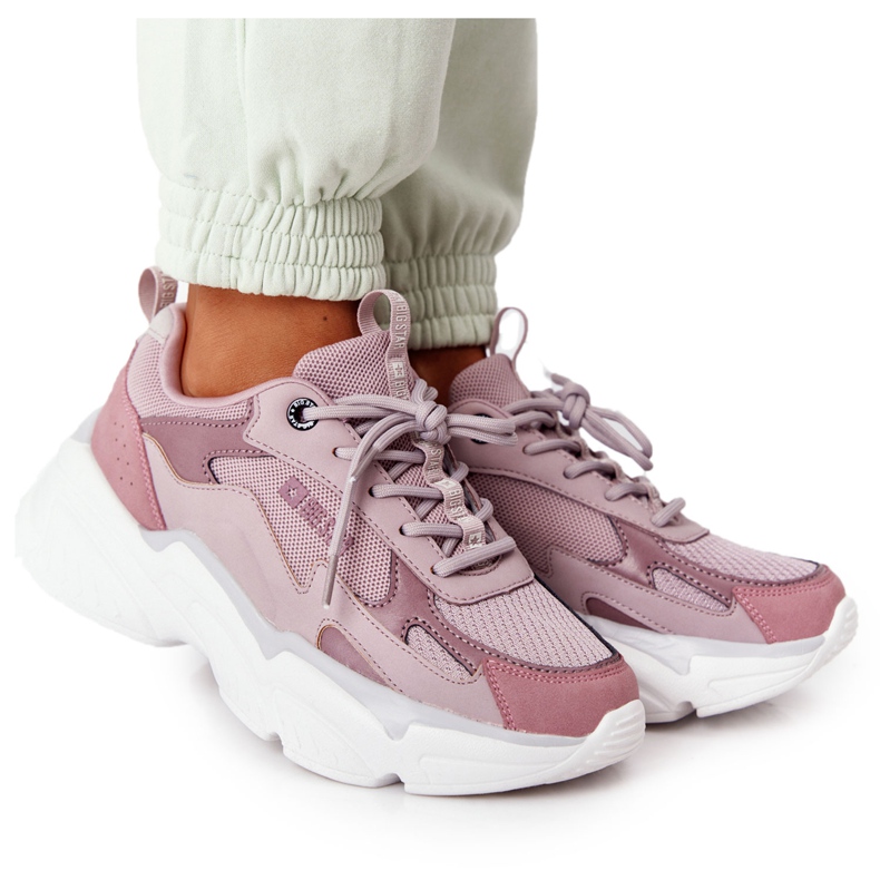 Dámská sportovní obuv Paměťová pěna Big Star HH274258 fialová fialový růžový Dámská sportovní obuv Paměťová pěna Big Star HH274258 fialová fialový růžový