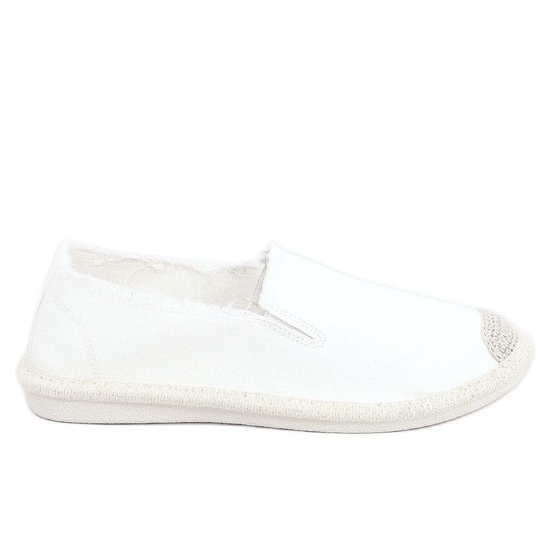 Bílé espadrilky pro ženy 7105 White bílý