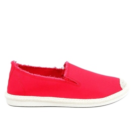 Červené dámské espadrilky 7105 Red červený