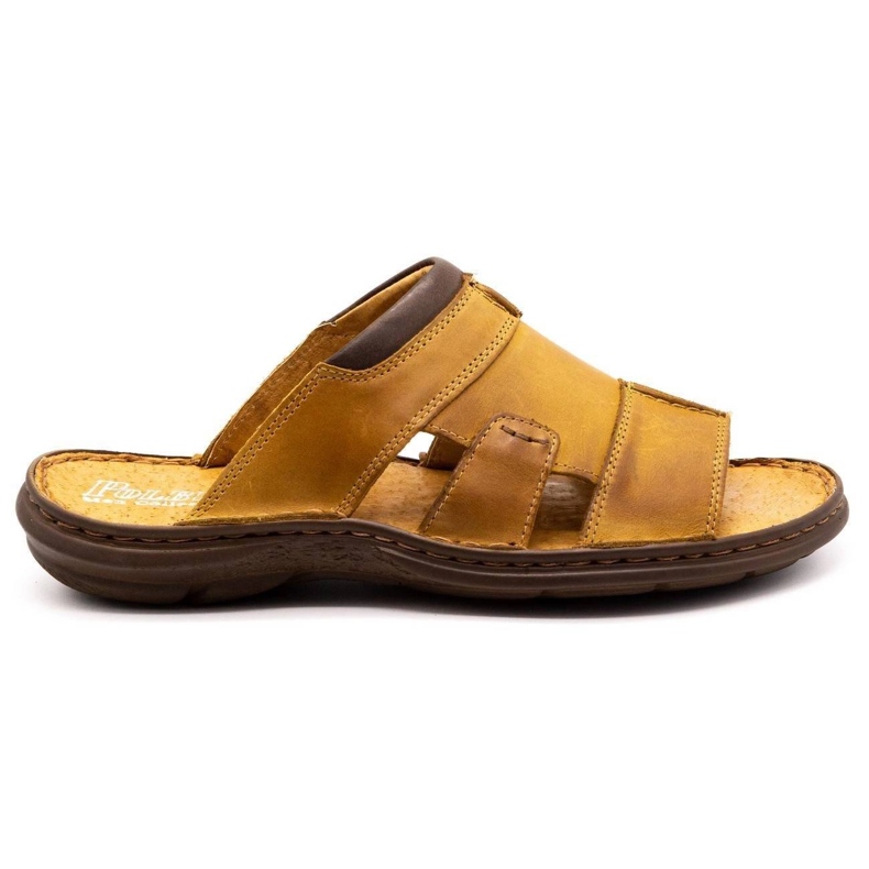 Polbut Pánské pantofle 358 červené oranžový