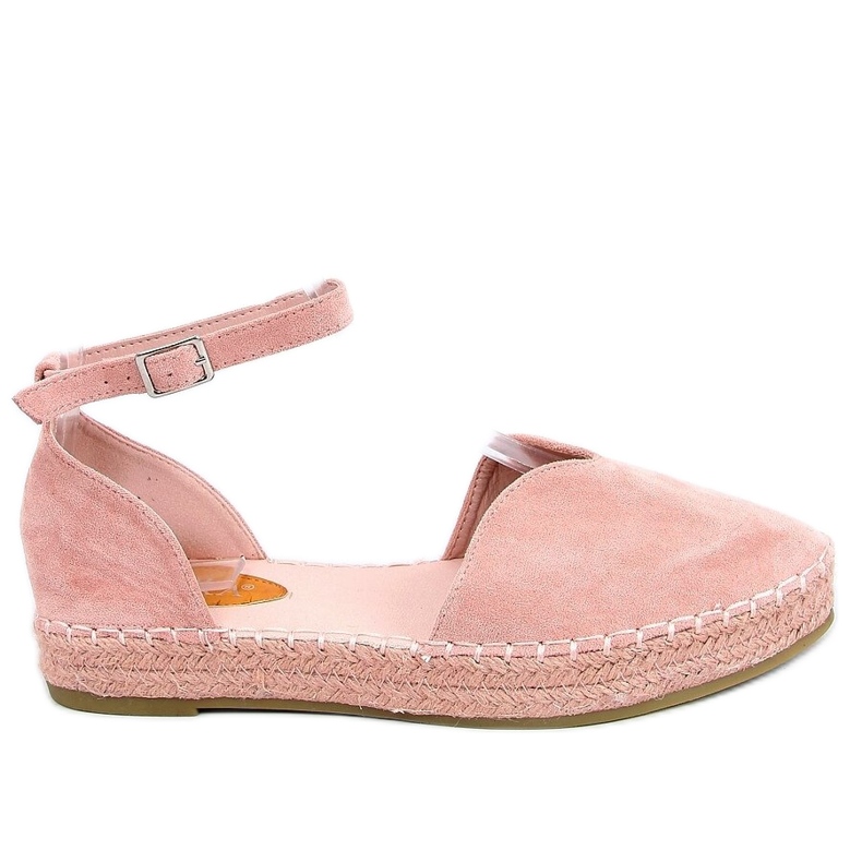 Dámské espadrilky s vykrojeným růžovým 1219 Pink