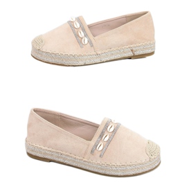 Béžové espadrilky se skořápkami 6771 béžové béžový
