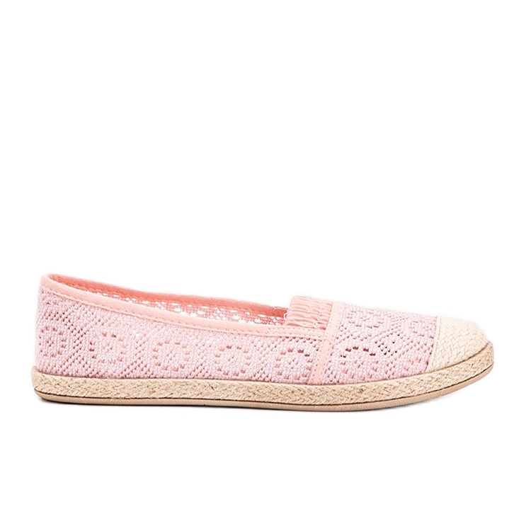 Laney růžové látkové espadrilky růžový Laney růžové látkové espadrilky růžový