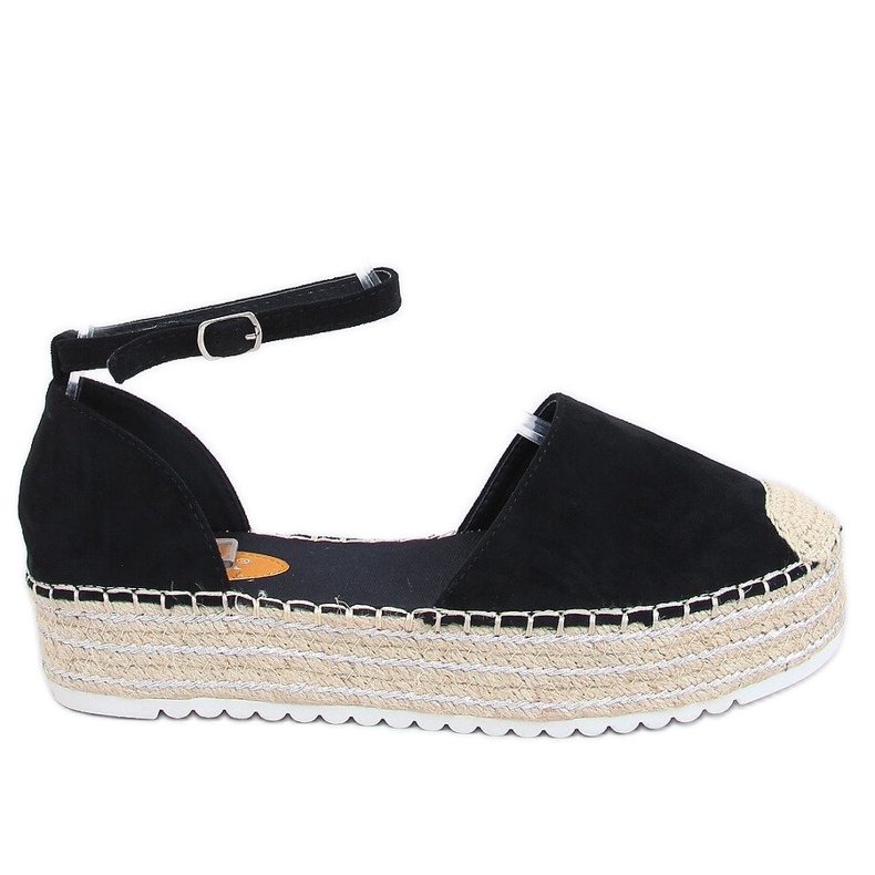 Espadrilles černé sandály 2138 Black černá