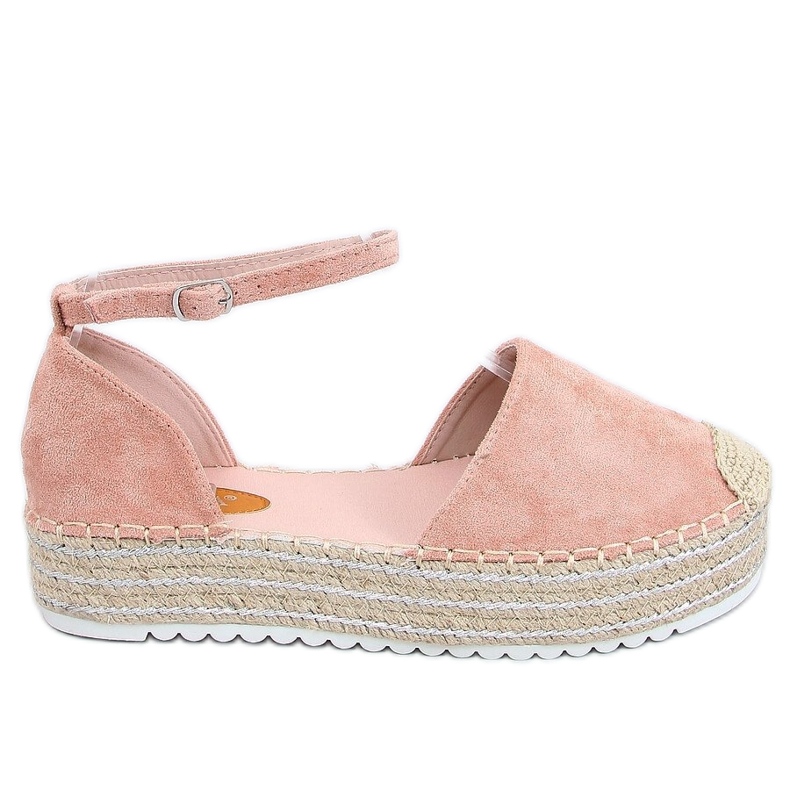 Espadrilky, sandály růžové 2138 Růžové růžový
