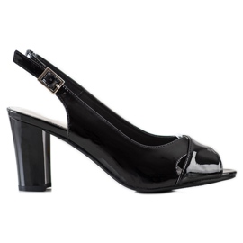 Patentované sandály Sergio Leone černý