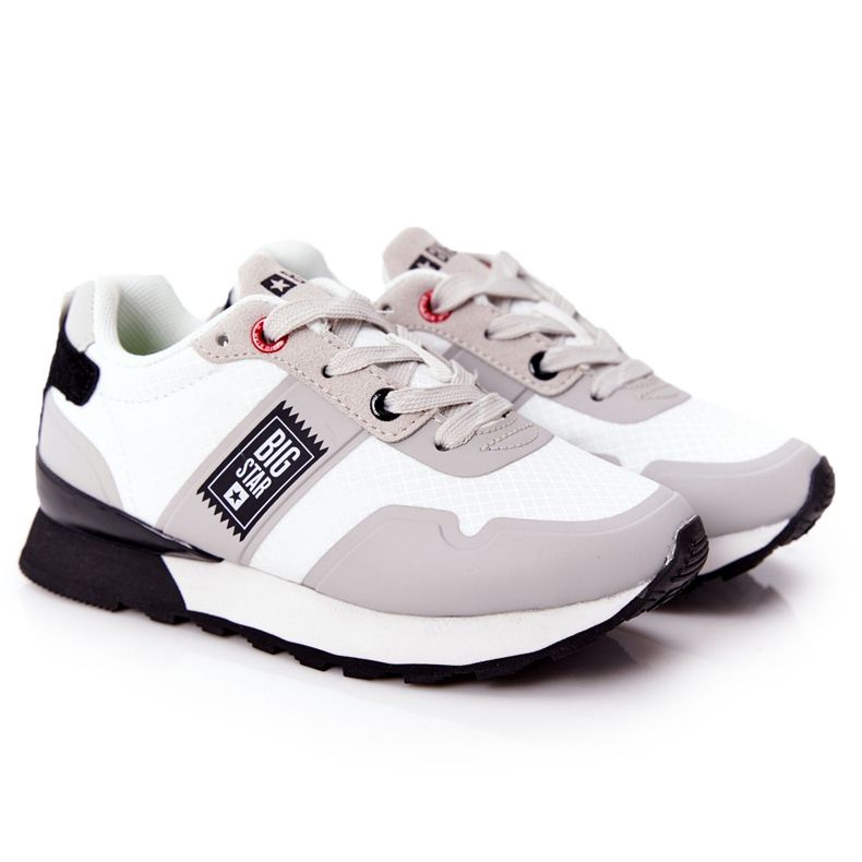 Dětská sportovní obuv Paměťová pěna Big Star HH374168 bílá bílý Dětská sportovní obuv Paměťová pěna Big Star HH374168 bílá bílý