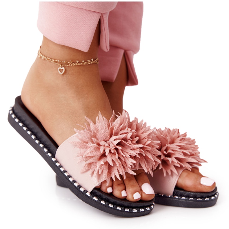 Gumové pantofle s tryskami Vinceza 20-30101 růžové růžový