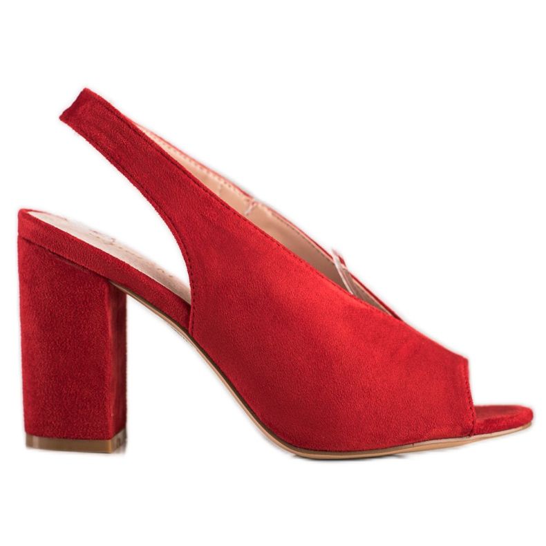 S. BARSKI Vestavěné sandály S.BARSKI červené