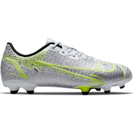 Kopačky Nike Mercurial Vapor 14 Academy FG / MG Junior CV0811 107 stříbro
