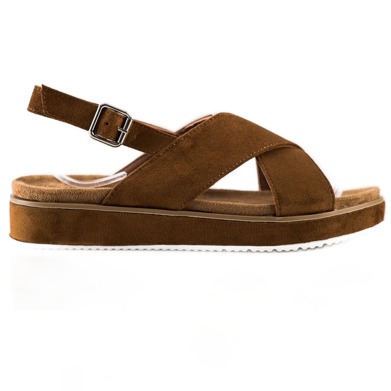 Goodin Hnědé Sandály Na Platformě hnědý Goodin Hnědé Sandály Na Platformě hnědý