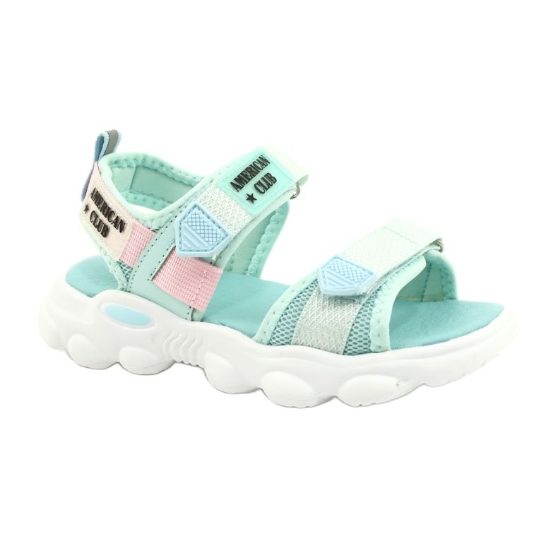 American Club Dívčí zelené sandály zelené RL32/21 zelená