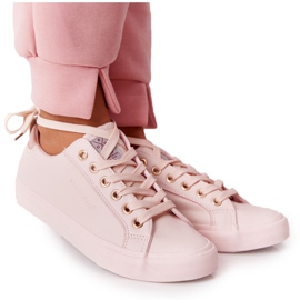 Dámské ekologické kožené tenisky Cross Jeans HH2R4004C růžové růžový