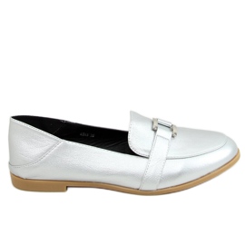 Stříbrné Dámské mokasíny 4585 Silver stříbro