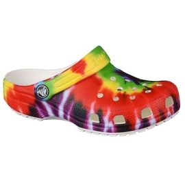 Crocs Classic Tie-Dye Graphic K Clog Jr 205451-90H vícebarevný žluť
