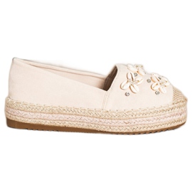 Seastar Espadrilky se skořápkami béžový