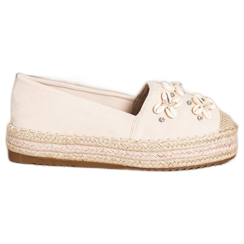 Seastar Espadrilky se skořápkami béžový