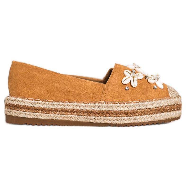 Seastar Espadrilky se skořápkami hnědý